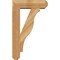 Ekena Millwork Funston Craftsman Rough Sawn Bracket w/ Offset Brace, Western Red Cedar, 6"W x 18"D x 30"H BKT0604X18X30FST04RWR - alternate 3